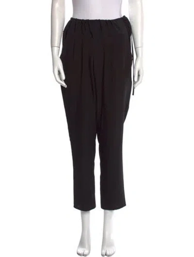 Pre-owned Hatch Straight Leg Pants In Black