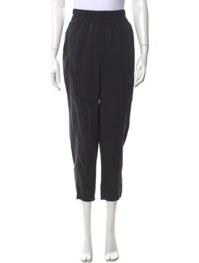 Pre-owned Hatch Straight Leg Pants In Black