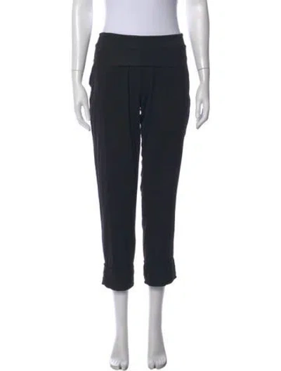 Pre-owned Hatch Straight Leg Pants In Black
