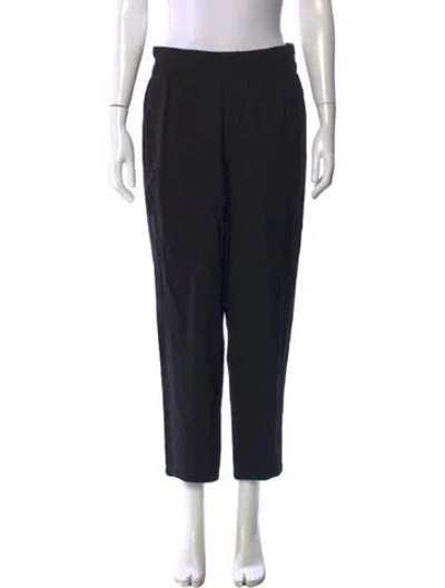 Pre-owned Hatch Straight Leg Pants In Black