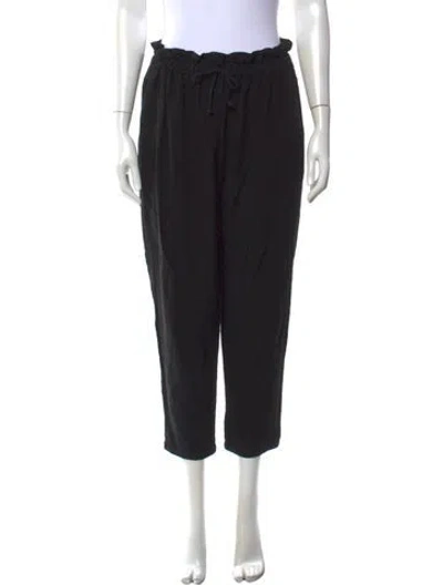 Pre-owned Hatch Straight Leg Pants In Black