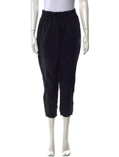 Pre-owned Hatch Straight Leg Pants In Black