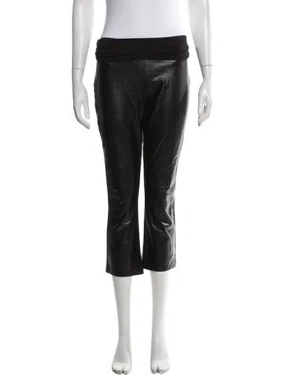 Pre-owned Hatch Straight Leg Pants In Black