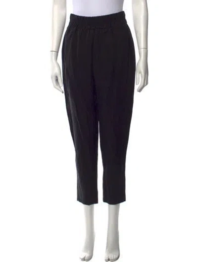 Pre-owned Hatch Straight Leg Pants In Black
