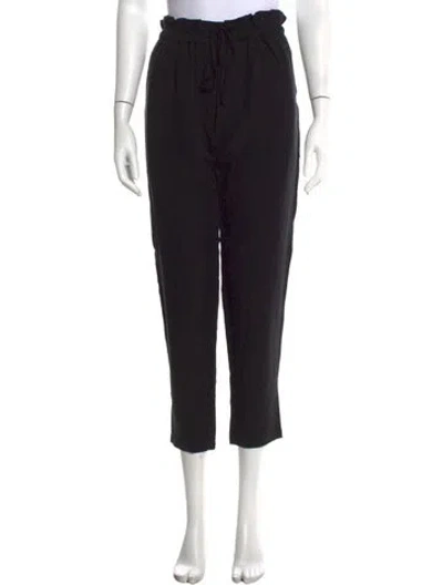 Pre-owned Hatch Straight Leg Pants In Black