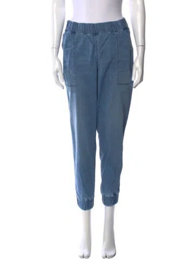 Pre-owned Hatch Straight Leg Pants In Blue