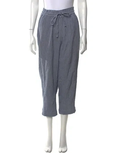 Pre-owned Hatch Straight Leg Pants In Blue