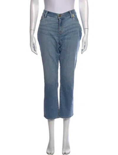 Pre-owned Hatch Straight Leg Pants In Blue