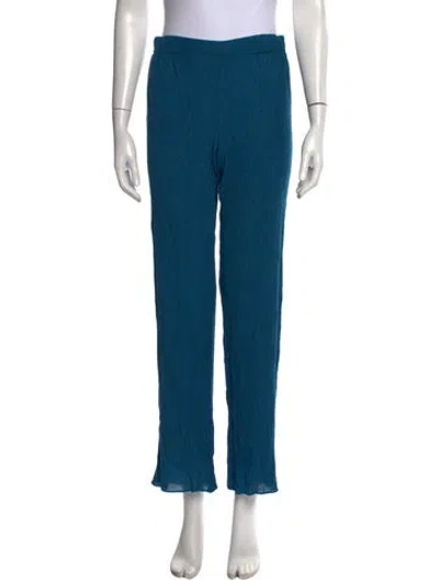 Pre-owned Hatch Straight Leg Pants In Blue