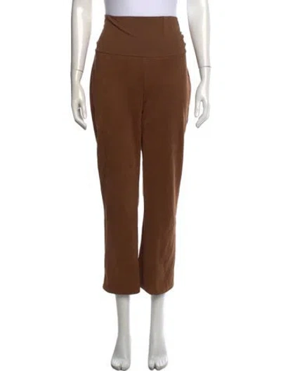Pre-owned Hatch Straight Leg Pants In Brown