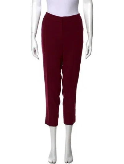 Pre-owned Hatch Straight Leg Pants In Burgundy