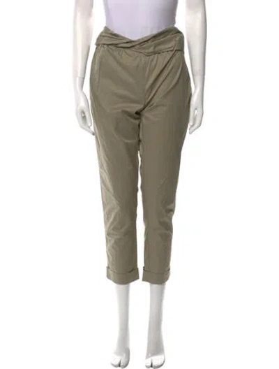 Pre-owned Hatch Straight Leg Pants In Green