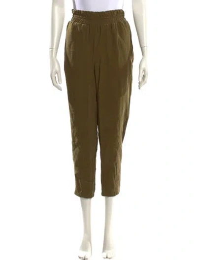 Pre-owned Hatch Straight Leg Pants In Green