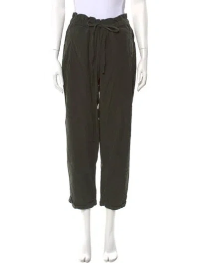 Pre-owned Hatch Straight Leg Pants In Green