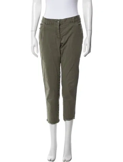 Pre-owned Hatch Straight Leg Pants In Green