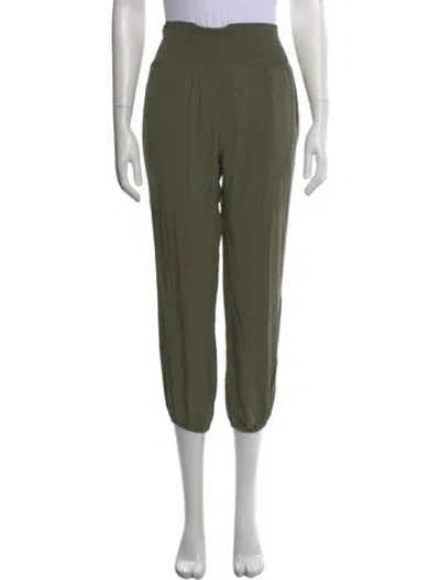 Pre-owned Hatch Straight Leg Pants In Green