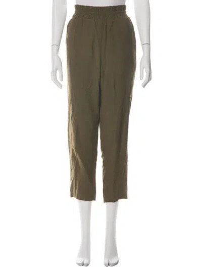 Pre-owned Hatch Straight Leg Pants In Green