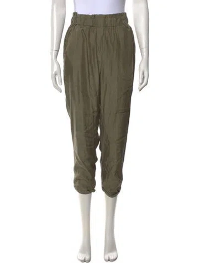 Pre-owned Hatch Straight Leg Pants In Green