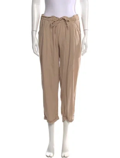 Pre-owned Hatch Straight Leg Pants In Neutral