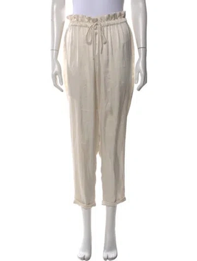 Pre-owned Hatch Straight Leg Pants In Neutral