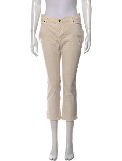 Pre-owned Hatch Straight Leg Pants In Neutral