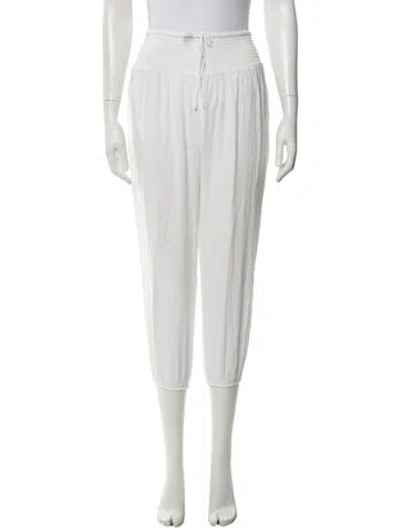 Pre-owned Hatch Straight Leg Pants In White