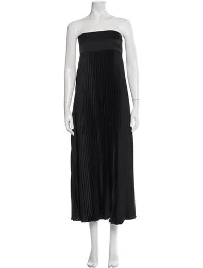 Pre-owned Hatch Strapless Midi Length Dress W/ Tags In Black