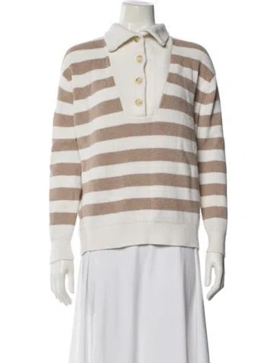 Pre-owned Hatch Striped Sweater In Neutral
