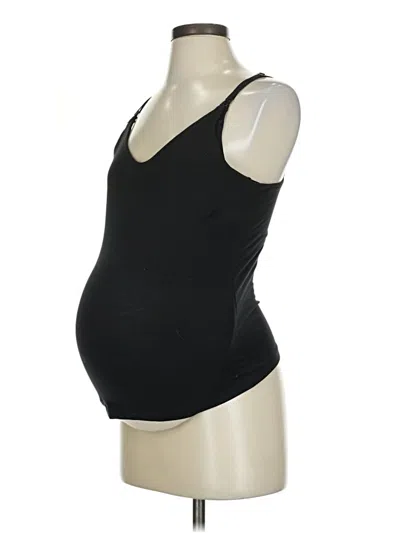 Pre-owned Hatch Tank Top Black Plunge Neckline Tops