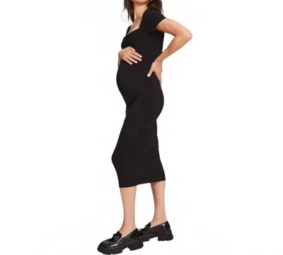 Hatch The Body Cap Sleeve Dress In Black