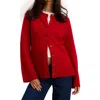 Hatch The Celine Contour Cardigan In Red