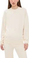 Hatch The Dina Boucle Sweatshirt Ivory In Ivory