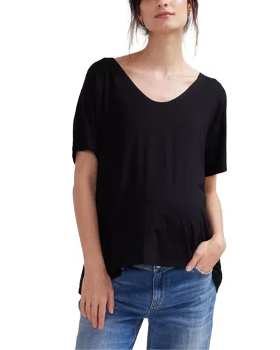 Hatch The Fitted V-neck T-shirt In Black