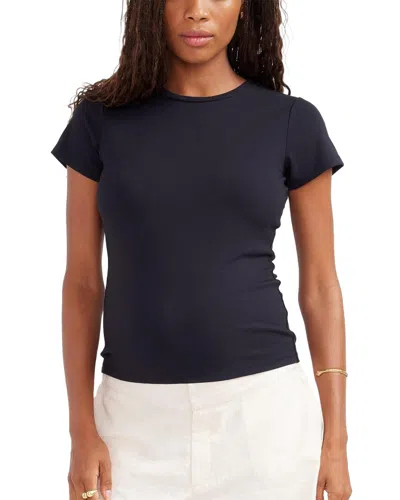 Hatch The Jersey Crewneck Top In Black