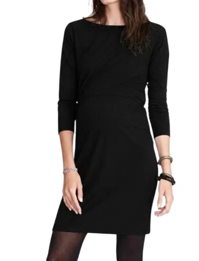 Hatch The Mila 3/4 Sleeves Dress In Black
