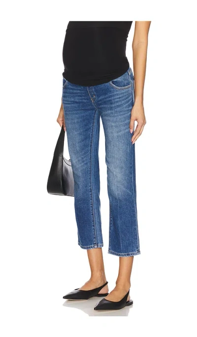 Hatch The Over The Bump Straight Maternity Jeans In Indigo