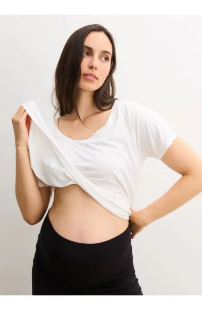 Hatch The Perfect Vee Maternity Tee In White