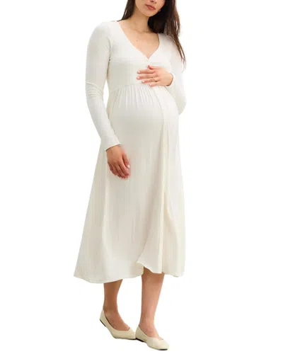 Hatch The Softest Rib Nursing Dress In Multi