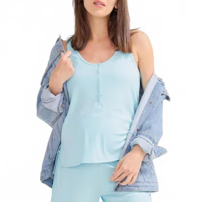 Hatch The Softest Rib Nursing Tank In Wave In Blue