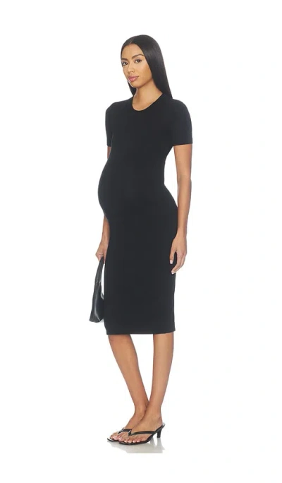 Hatch The Softsculpt Knit Eliza Dress In Black