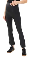 Hatch The Ultimate Before, During And After Crop Flare Pants Grey Houndstooth In Grey Houndstooth
