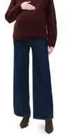 Hatch The Wide Leg Maternity Jeans Classic Rinse In Classic Rinse