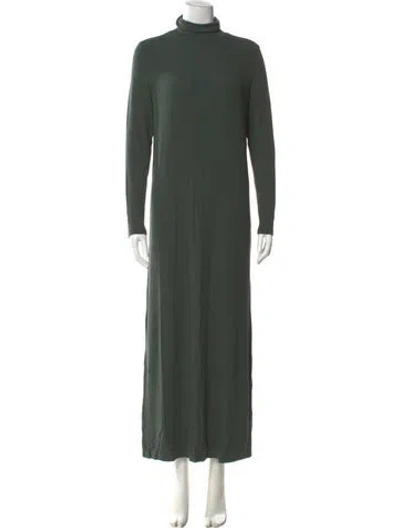 Pre-owned Hatch Turtleneck Long Dress W/ Tags In Green