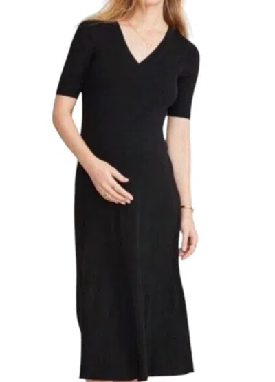 Hatch Vivienne Maternity Dress In Black