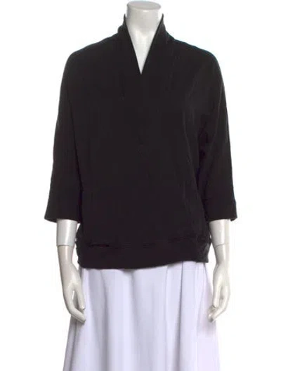 Pre-owned Hatch V-neck Sweater In Black