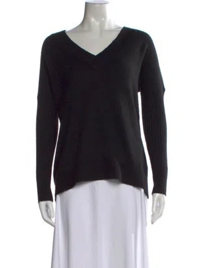 Pre-owned Hatch V-neck Sweater In Black