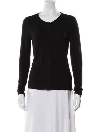 Pre-owned Hatch V-neck Sweater In Black