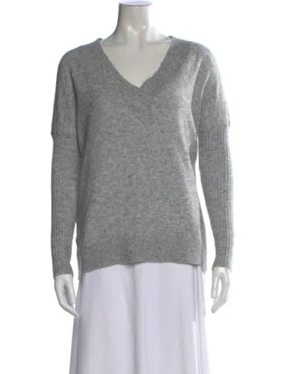 Pre-owned Hatch V-neck Sweater In Gray
