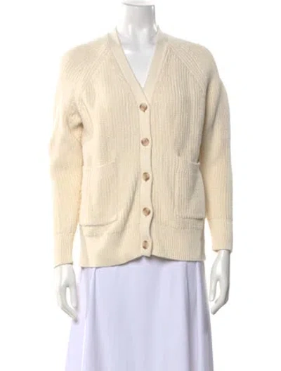 Pre-owned Hatch V-neck Sweater In Neutral