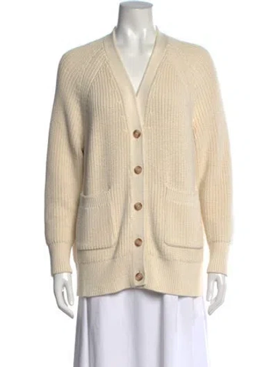 Pre-owned Hatch V-neck Sweater In Neutral